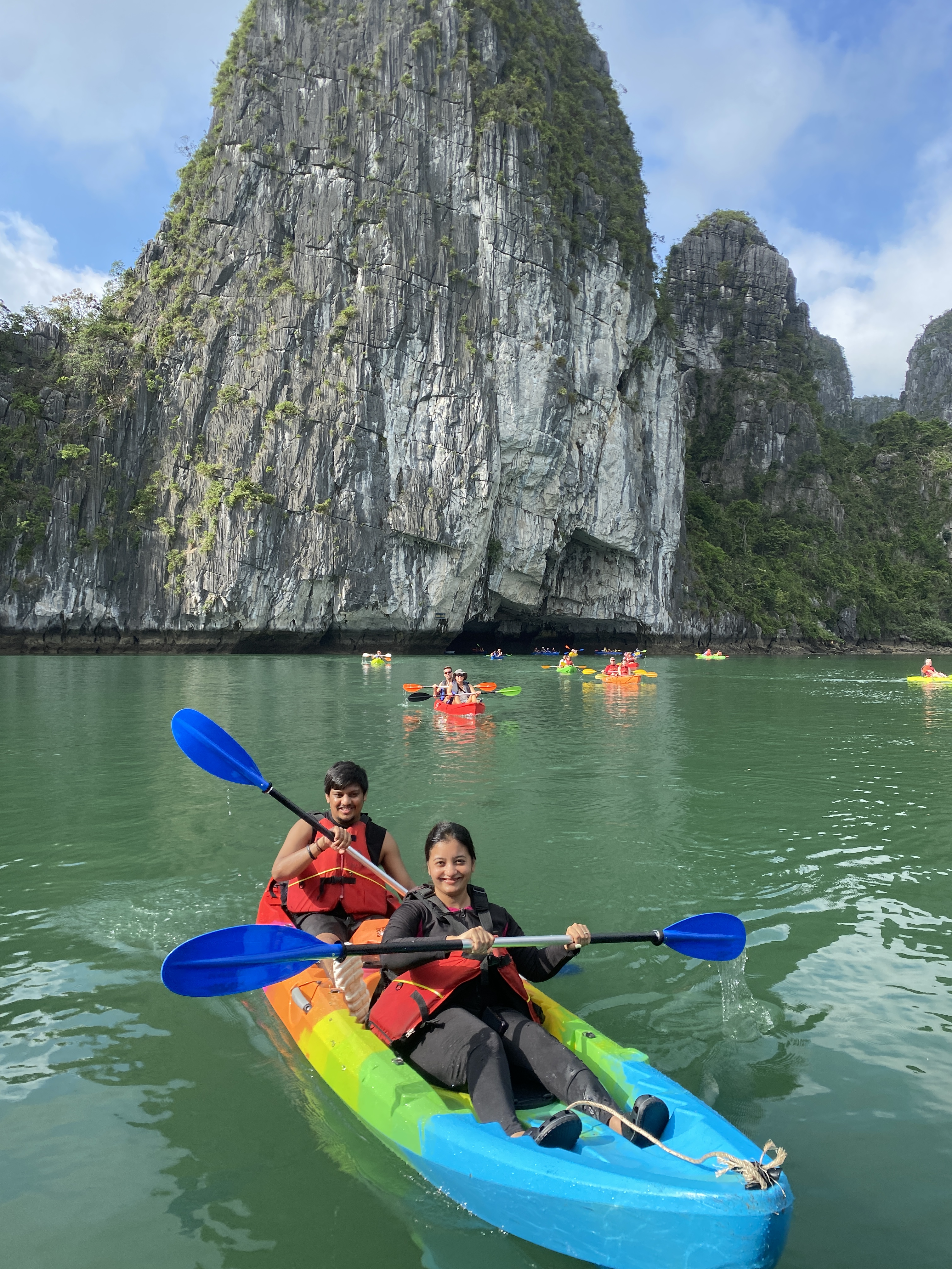 Kayaking with stunning view
