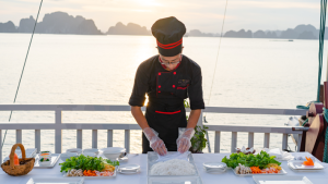 Cooking class in Halong Bay cruise