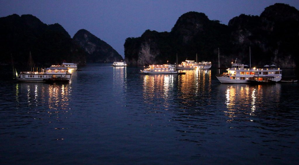 Squid fishing, an activity you should try when visiting Ha Long.