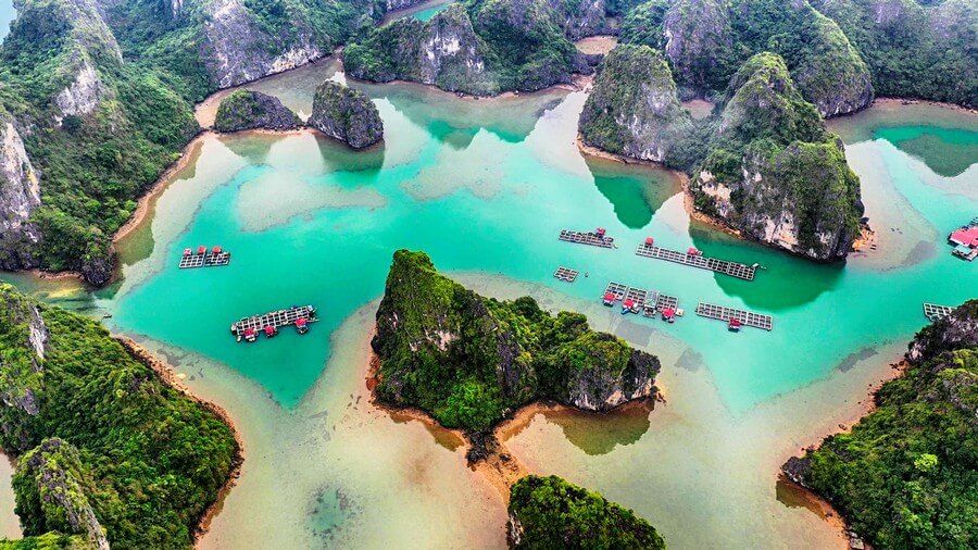 The Vung Vieng fishing village, where the essence of tradition is preserved within the heart of the bay.