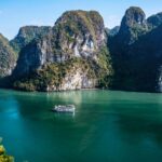 Bai Tho Junks overnight cruise sailing through Halong Bay