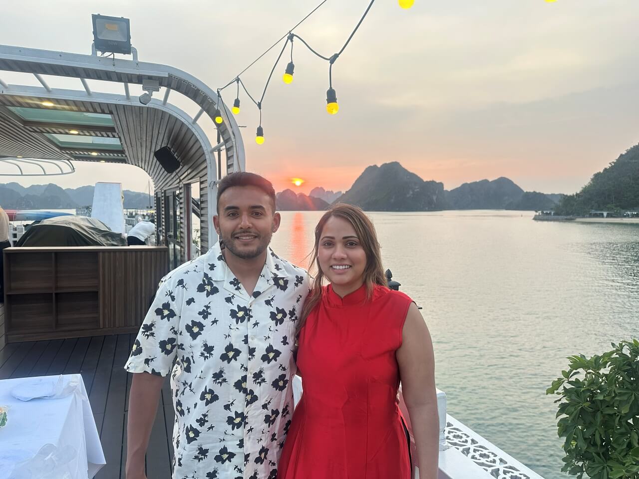 Watching Sunset from the Sundeck