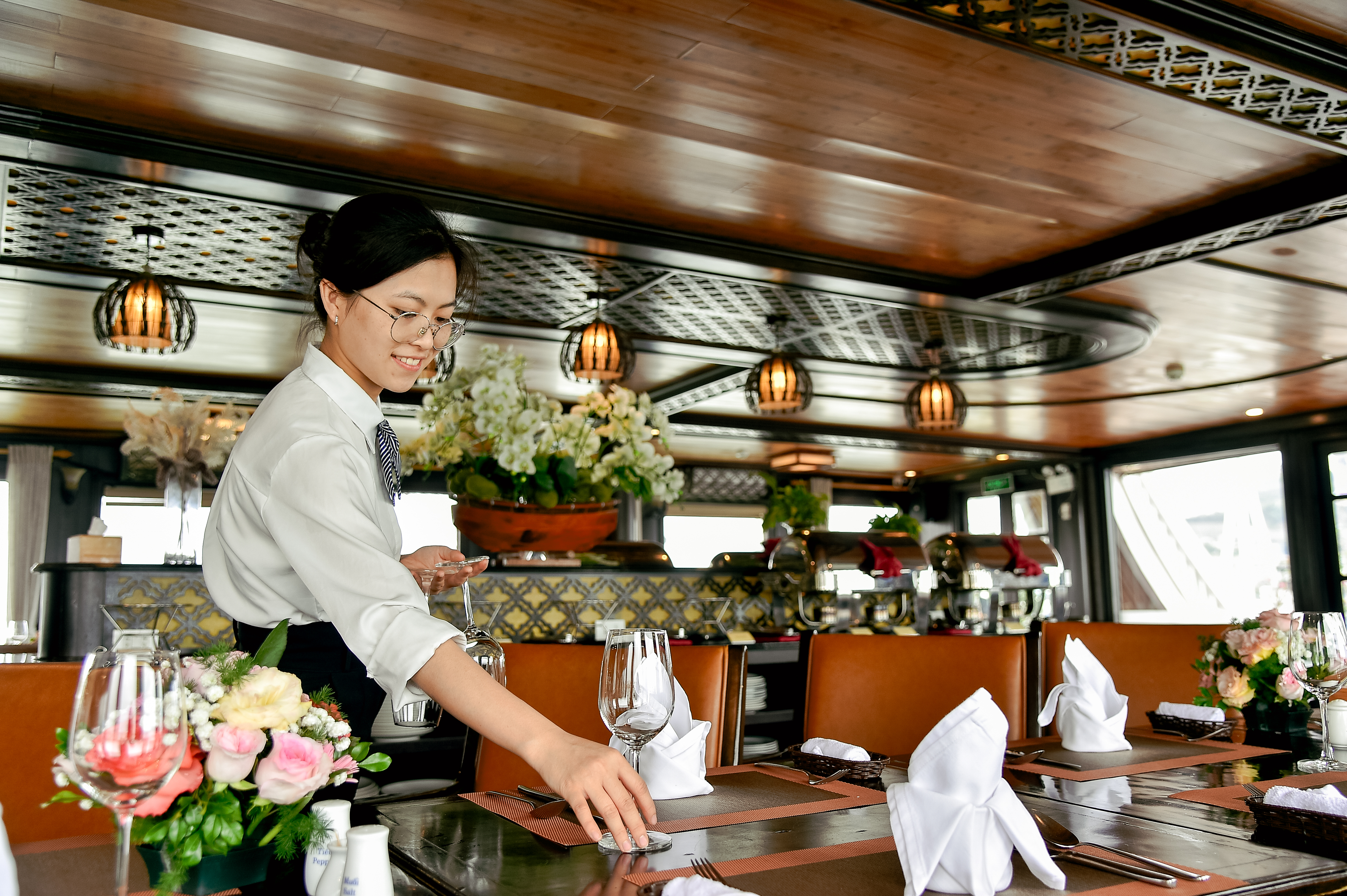 Prepare food on cruise